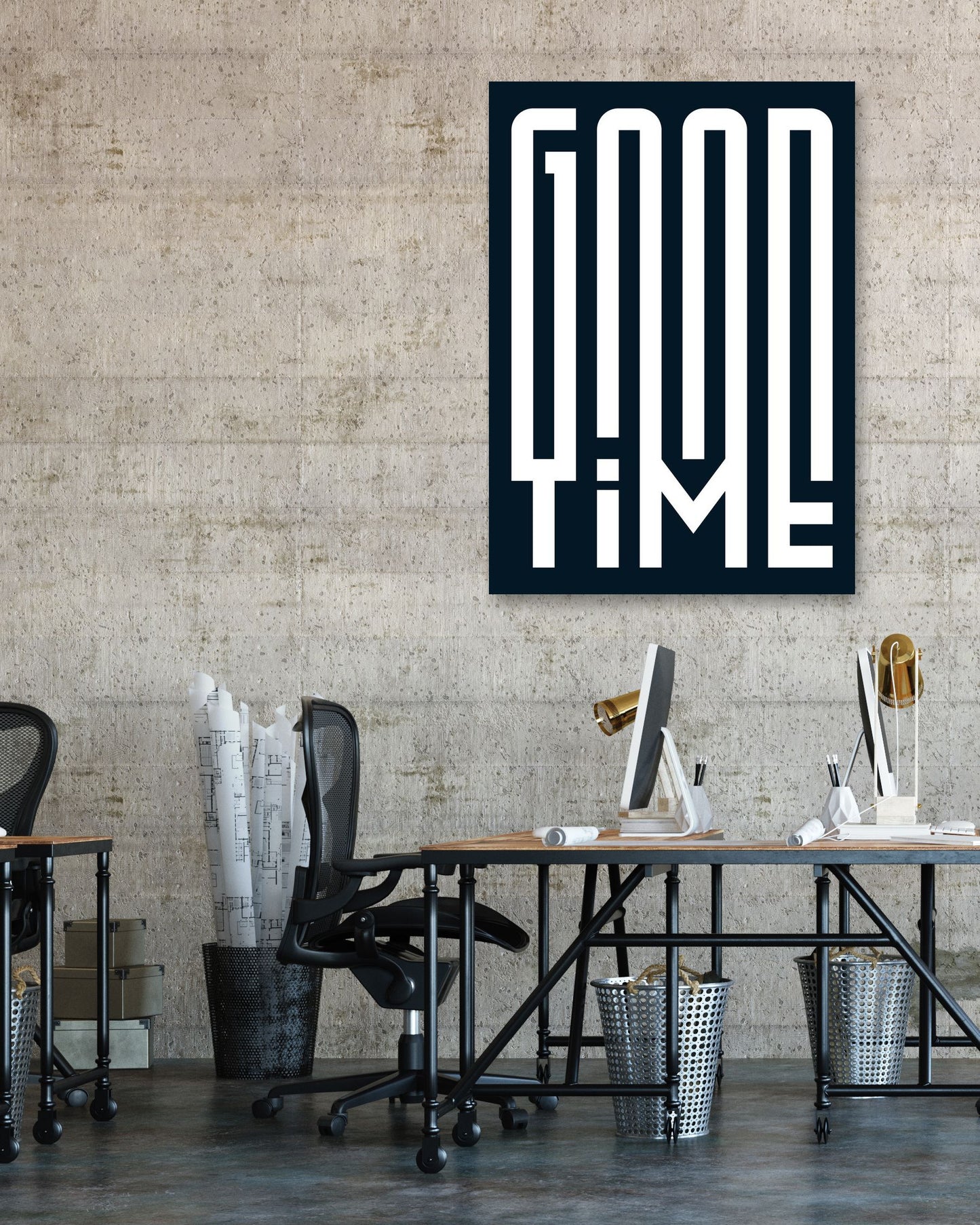 Typography: Good Time in Black - @HidayahCreative