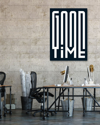 Typography: Good Time in Black - @HidayahCreative