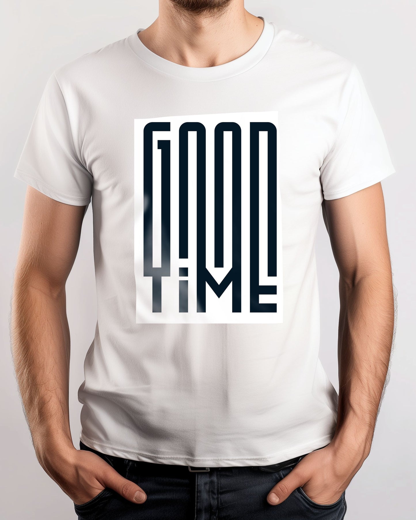 Typography: Good Time in White - @HidayahCreative