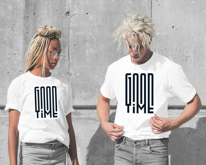 Typography: Good Time in White - @HidayahCreative