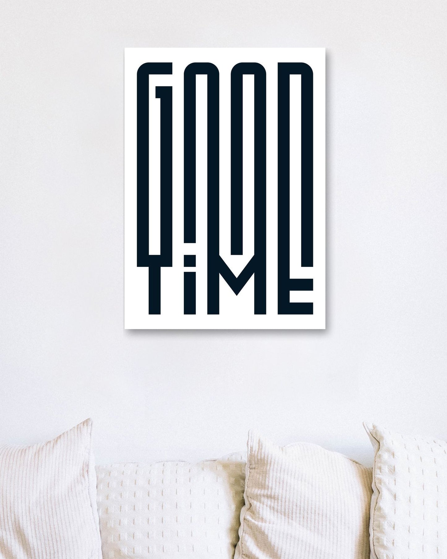Typography: Good Time in White - @HidayahCreative