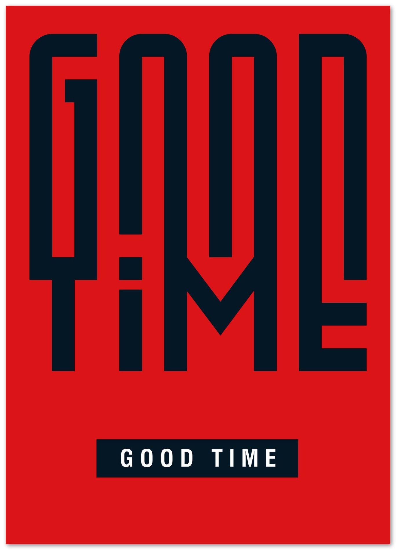 Typography: Good Time in Red - @HidayahCreative