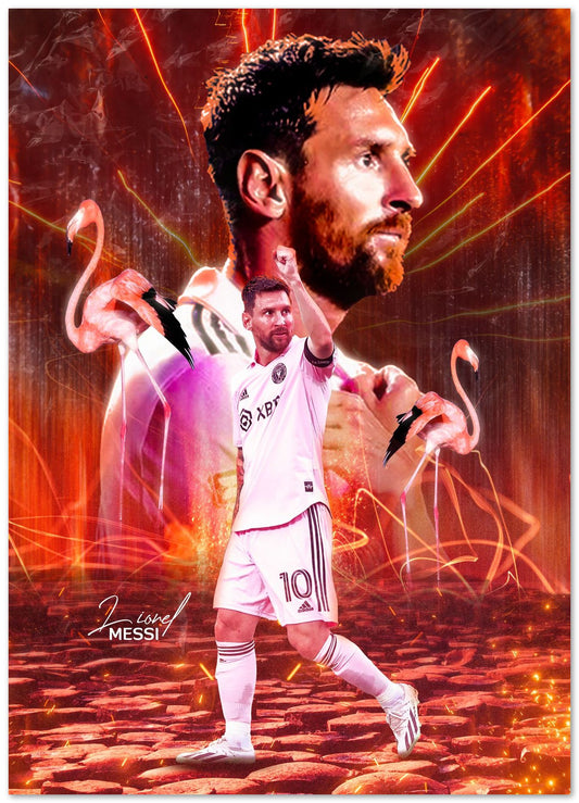 Lionel Messi Miami - @ColorizeStudio