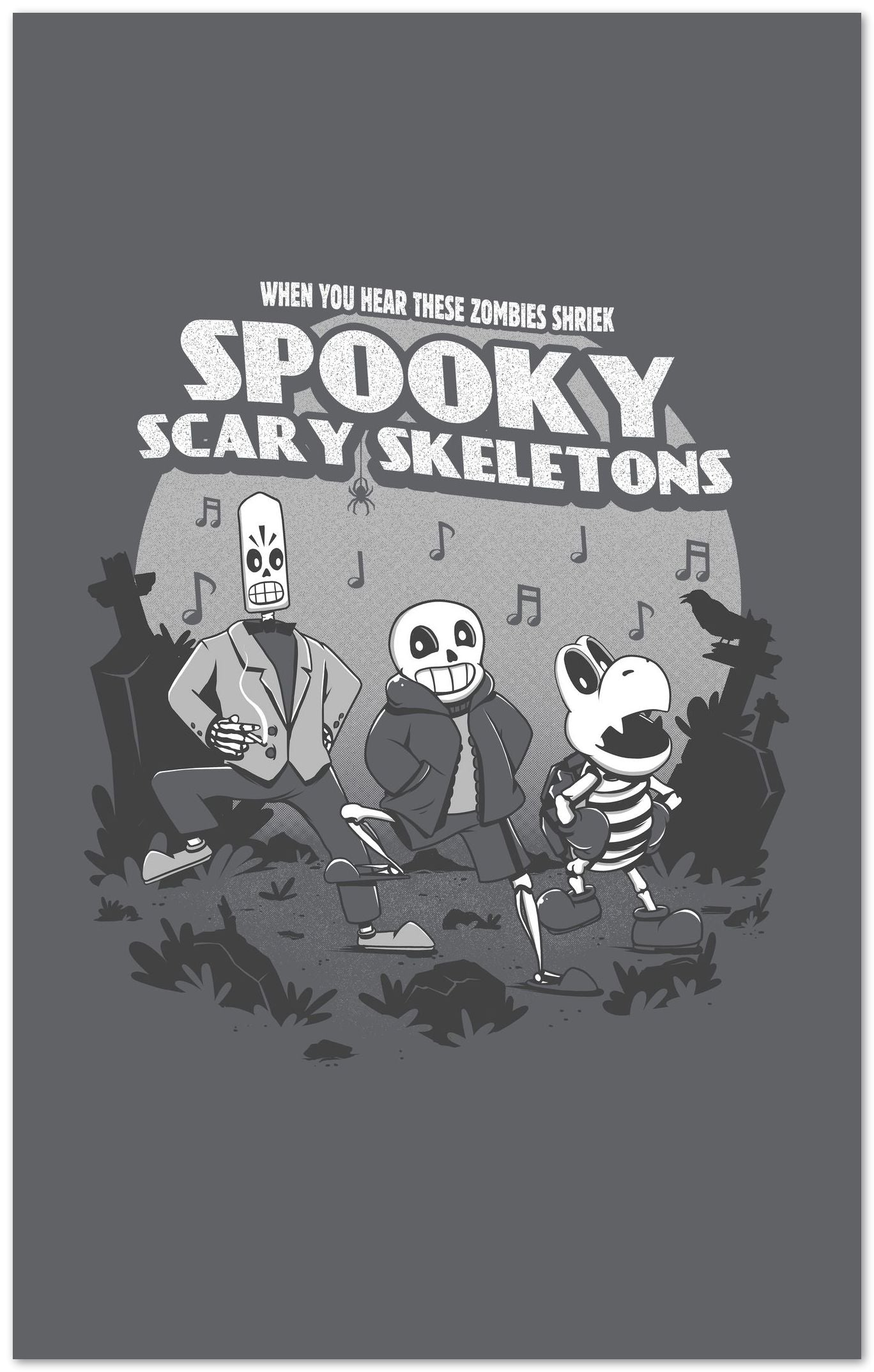 Spooky Skeleton - @Ilustrata