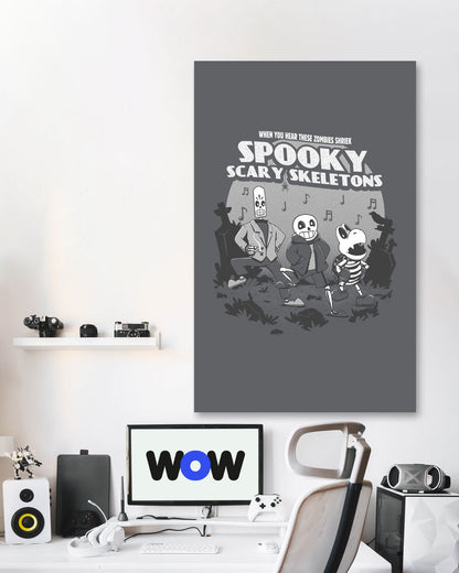 Spooky Skeleton - @Ilustrata