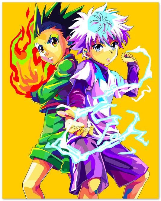 gon n killua wpap pop art - @hikenthree