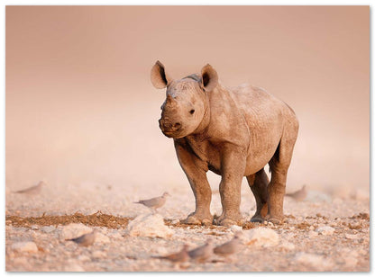 Black Rhinoceros baby - @chusna