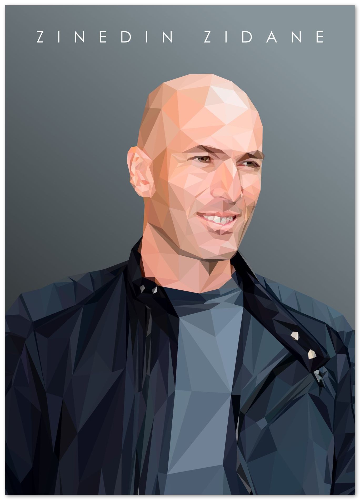 zinedine zidan fan art - @Artnesia