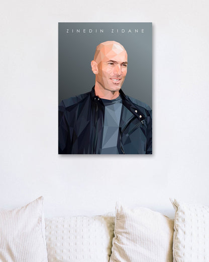 zinedine zidan fan art - @Artnesia