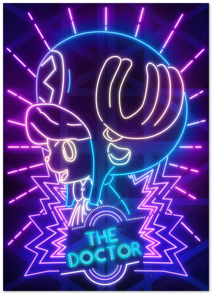 The Pirate Doctor Neon Art  - @vectorheroes