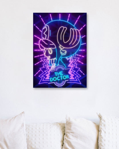 The Pirate Doctor Neon Art  - @vectorheroes