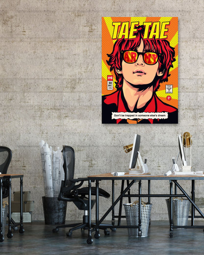 Tae Tae Pop Art Poster - @vectorheroes