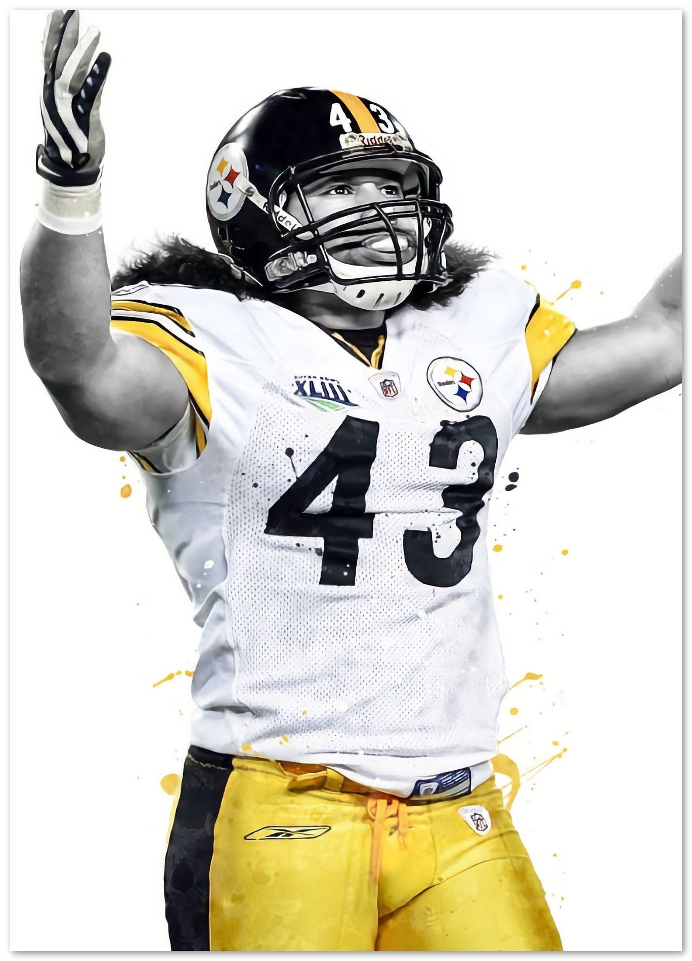 Troy Polamalu Pittsburgh - @ArtStyle