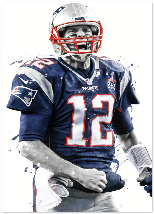 Tom Brady New England - @ArtStyle