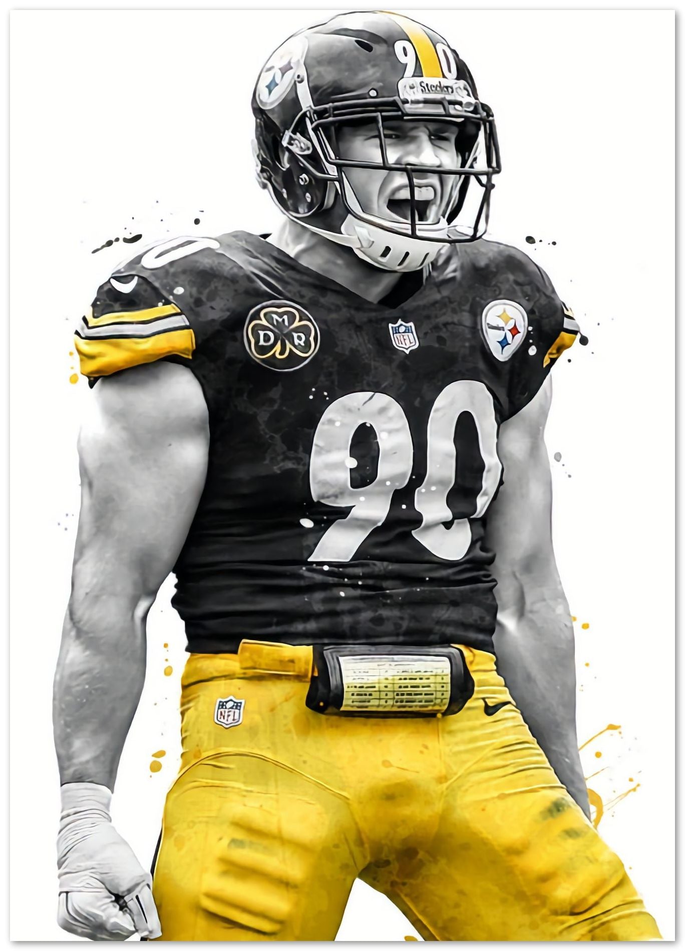 T J Watt Pittsburgh - @ArtStyle