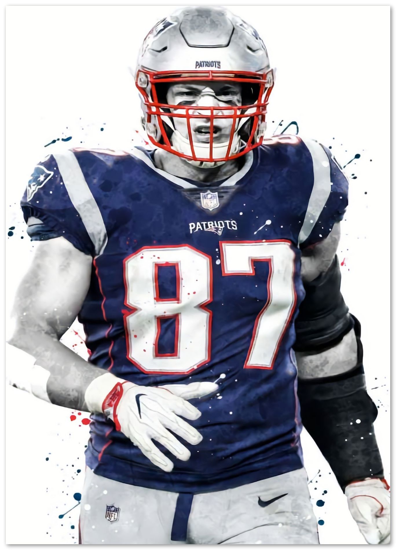 Rob Gronkowski New England - @ArtStyle