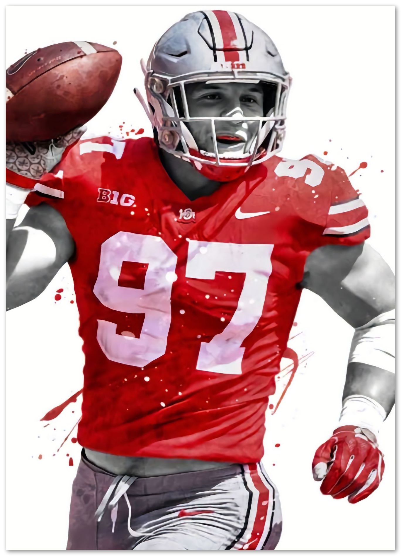 Nick Bosa Ohio State - @ArtStyle