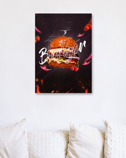 Burger King Black Style Art - @ColorizeStudio