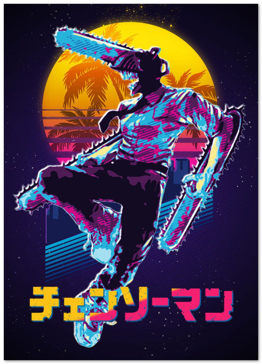 80s Chainsaw Man - @Vecto