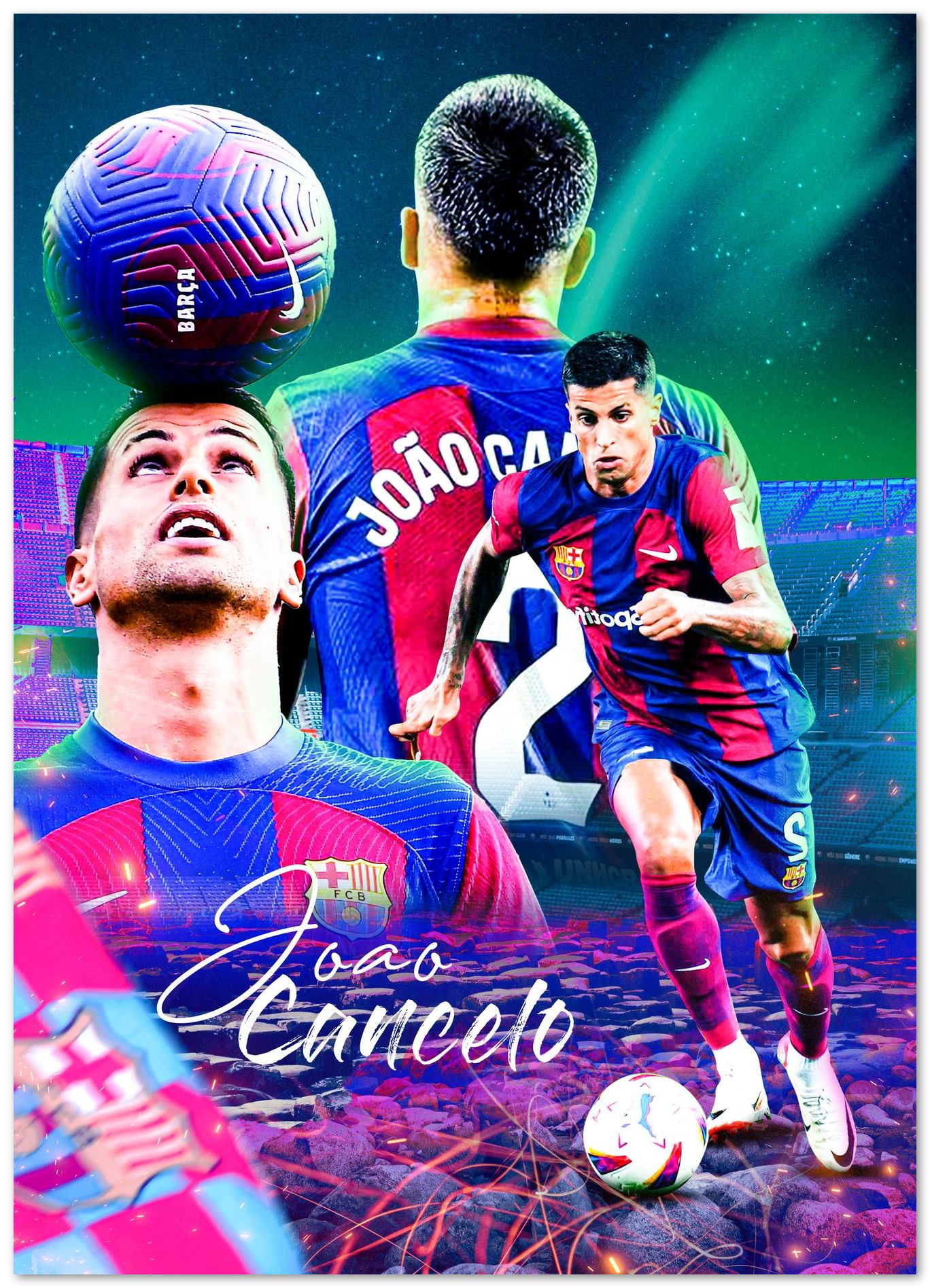 Joao Cancelo Barcelona - @ColorizeStudio