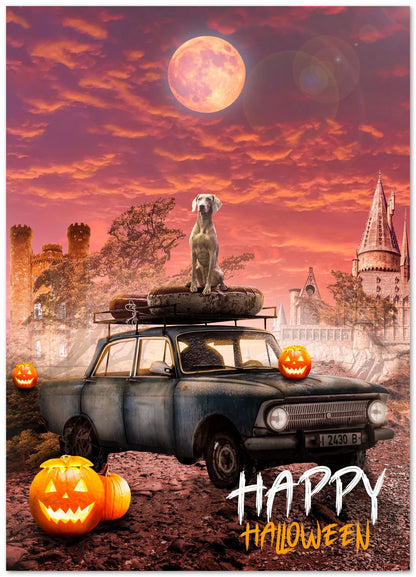 Happy Halloween Poster - @ColorizeStudio