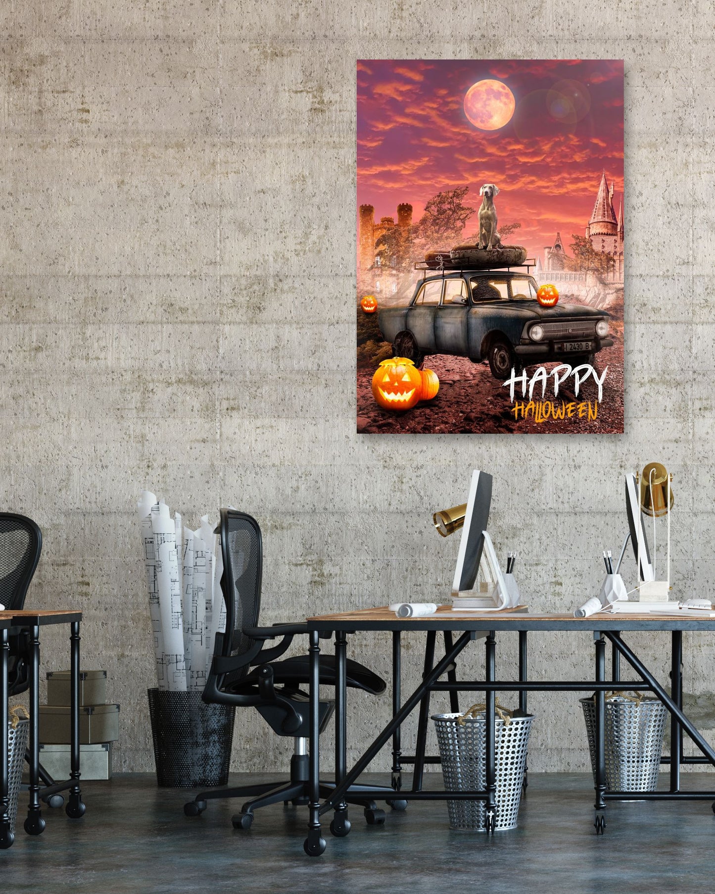 Happy Halloween Poster - @ColorizeStudio