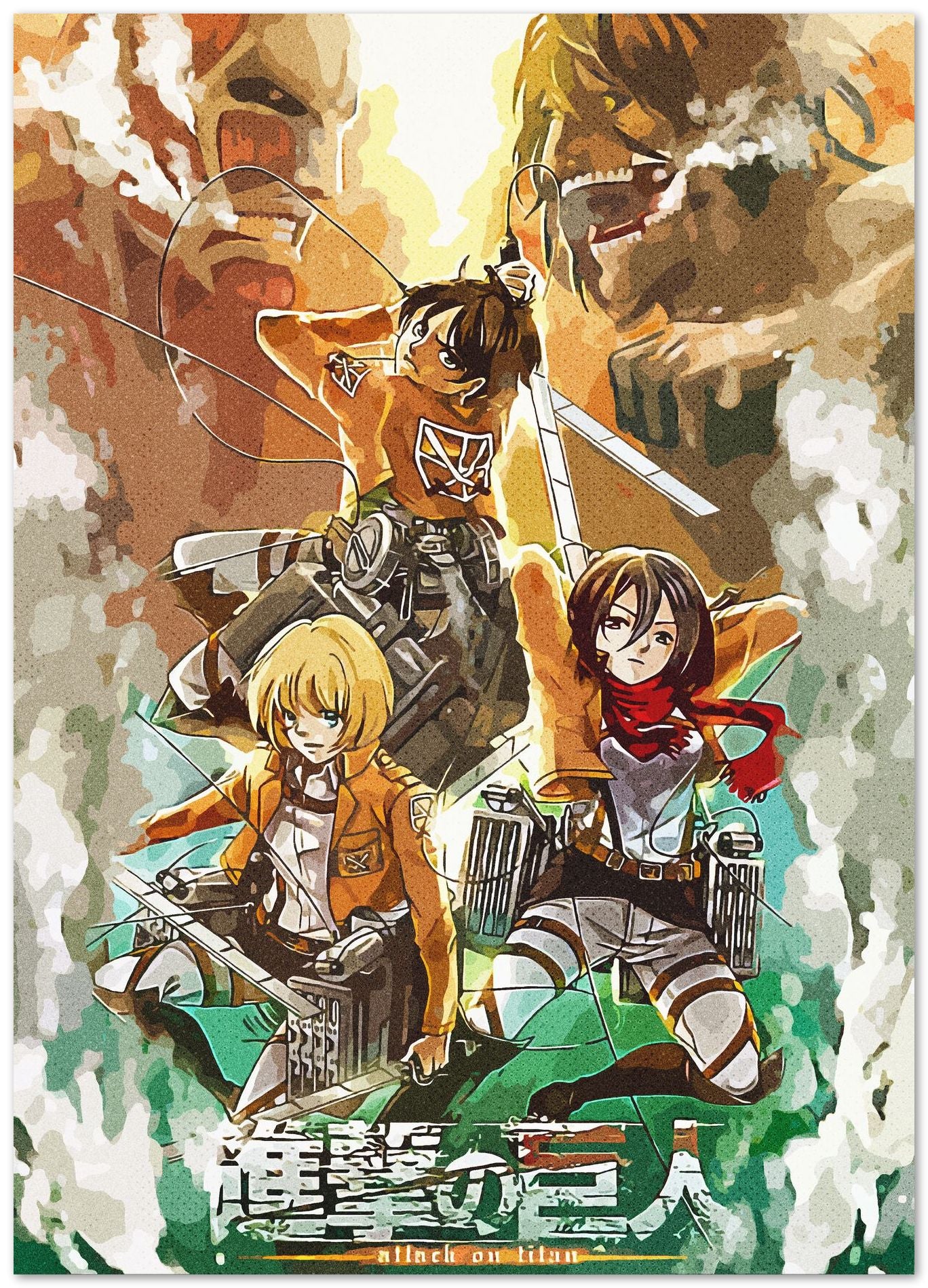 Attack on Titan Vintage - @ArtStyle