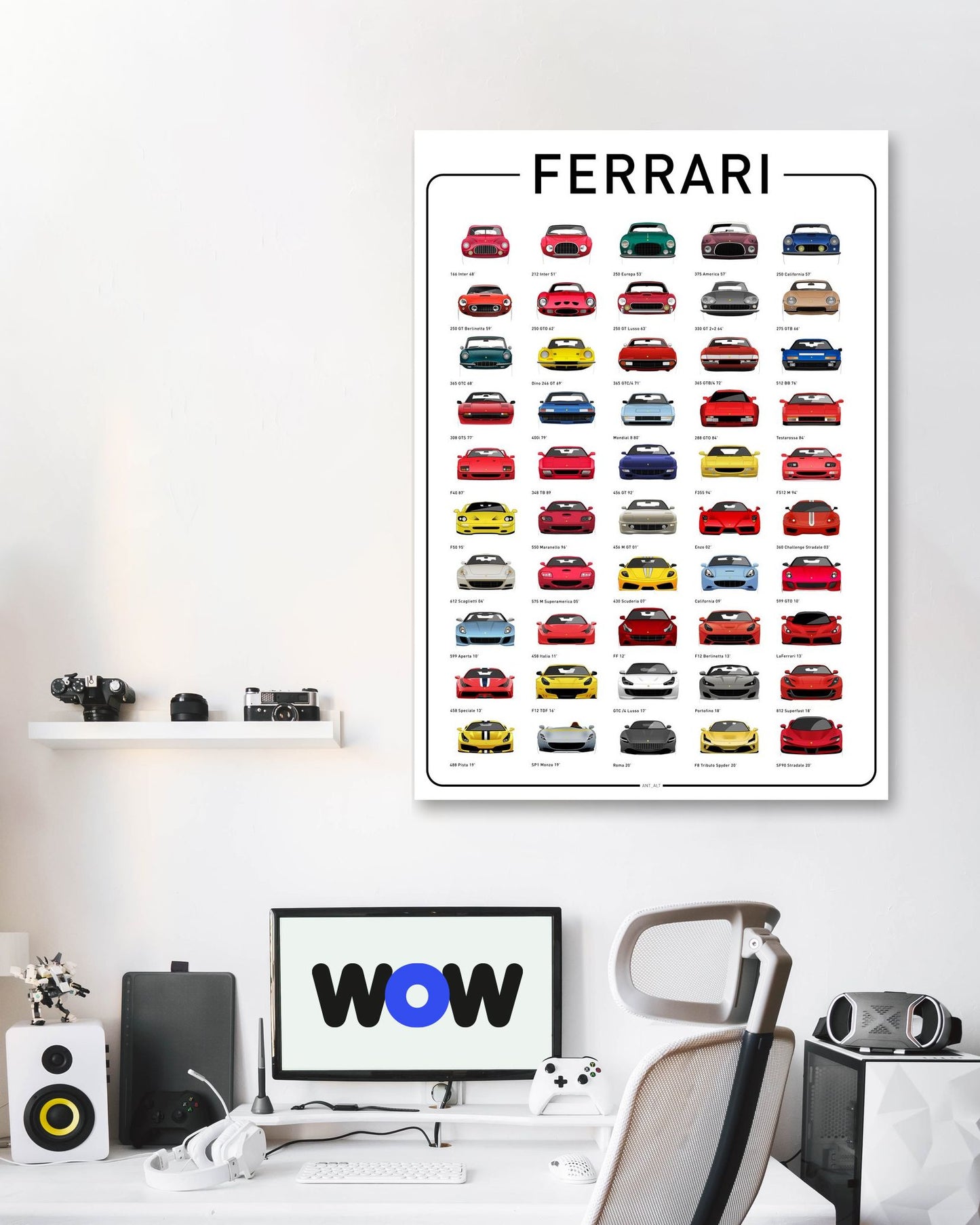 Ferrari - @4WheelsIllustrations
