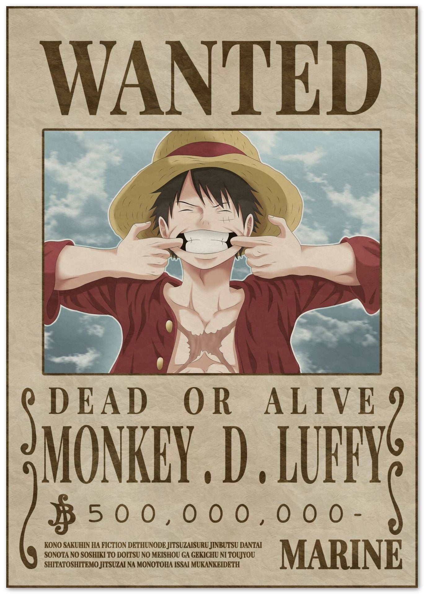 De Luffy Wanted Poster - @CupSturt
