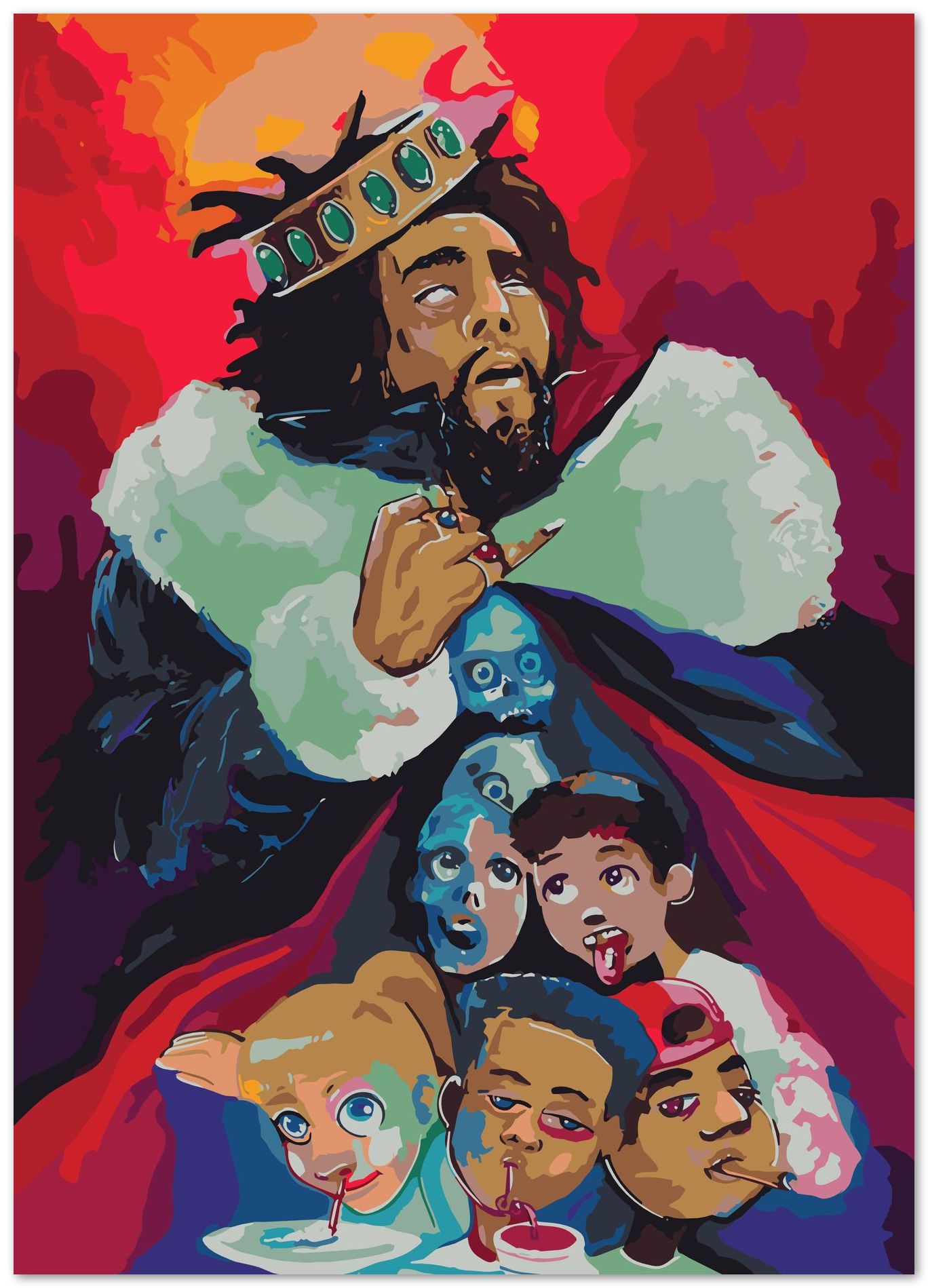 J Cole KOD Cover Album Rapper music - @LORDGRACE