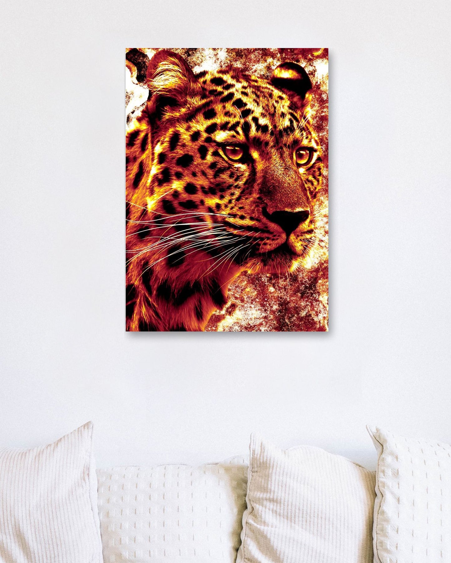 Leopard Stare Painting Texture Style - @Septi