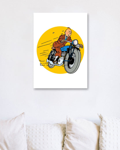 Tintin ride clasic motorcycle - @CupSturt