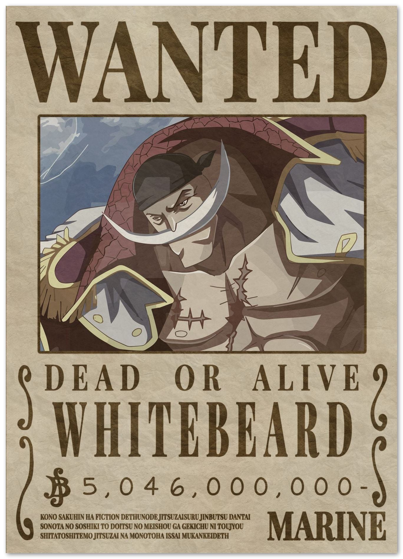 Whitebeard One Piece - @Hollycube