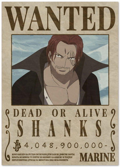 Shanks One Piece - @Hollycube