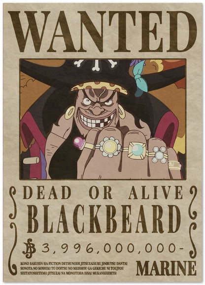 Blackbeard One Piece - @Hollycube