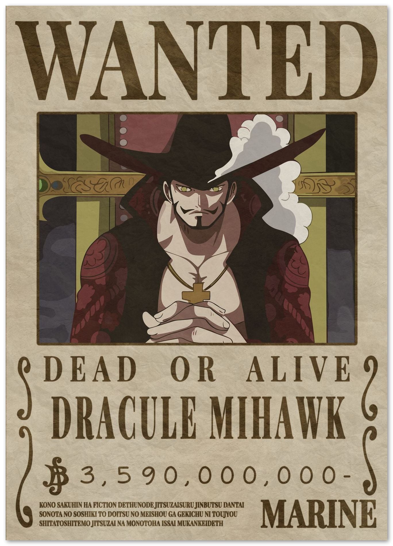 Dracule Mihawk - @Hollycube