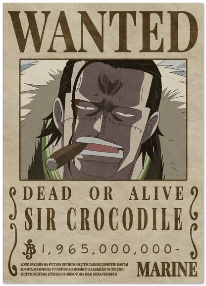 Sir Crocodile One Piece - @Hollycube