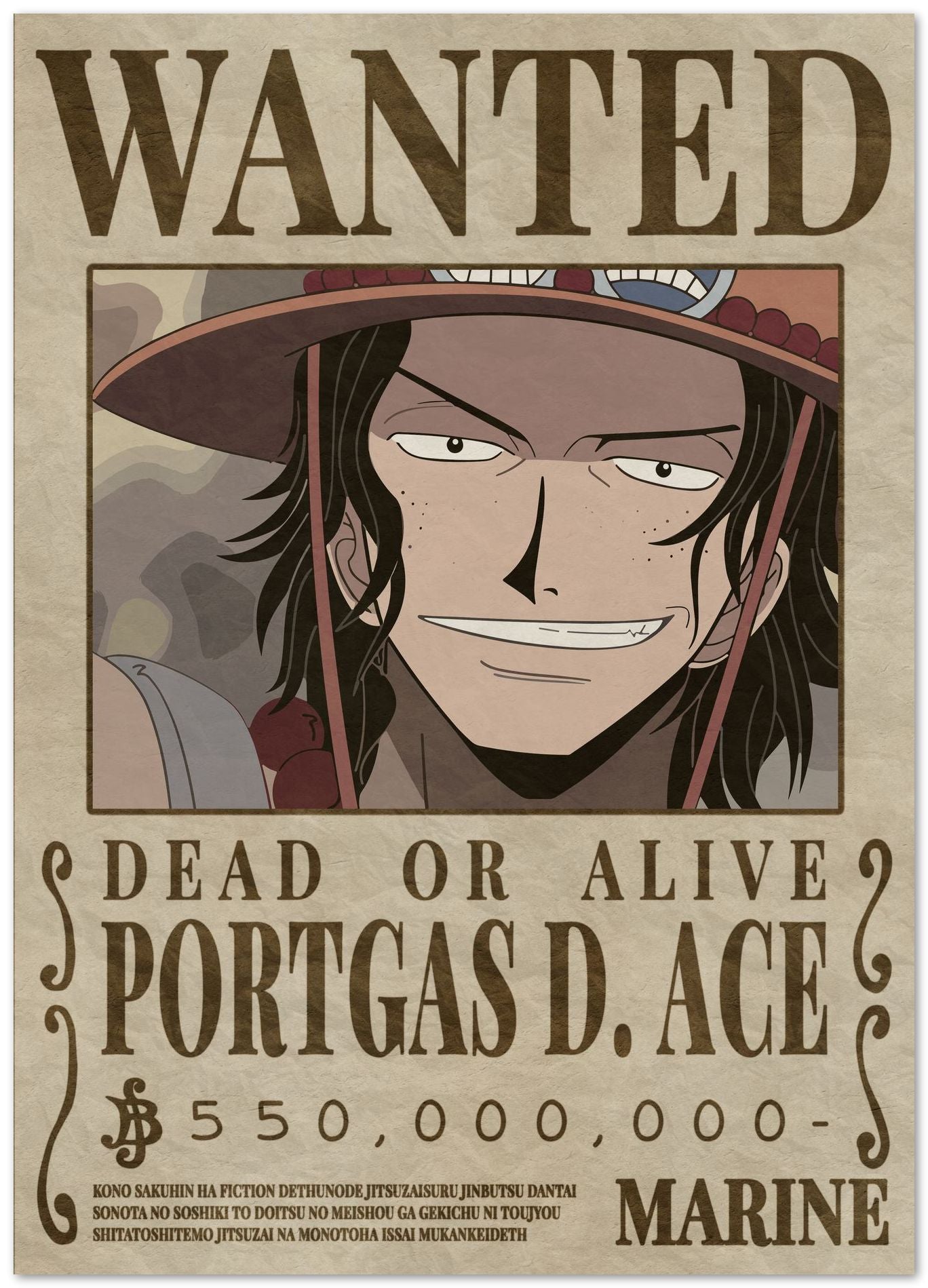 Portgas D Ace One Piece - @Hollycube