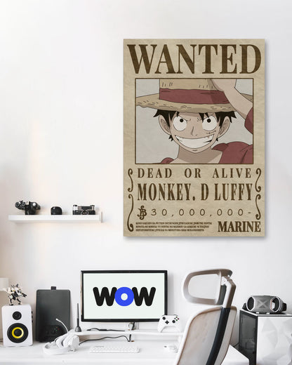 Monkey D Luffy One Piece - @Hollycube