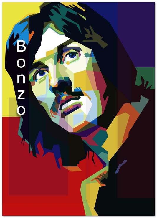 John Bonham "Bonzo" Pop Art WPAP - @Artkreator
