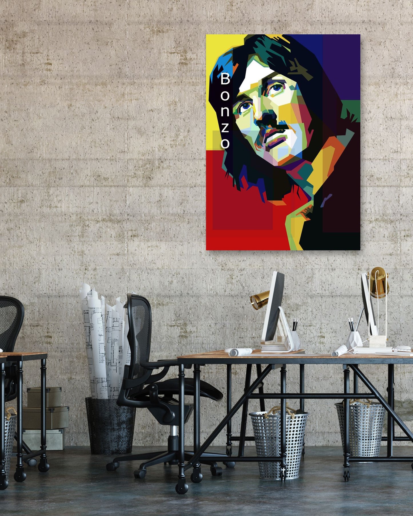 John Bonham "Bonzo" Pop Art WPAP - @Artkreator