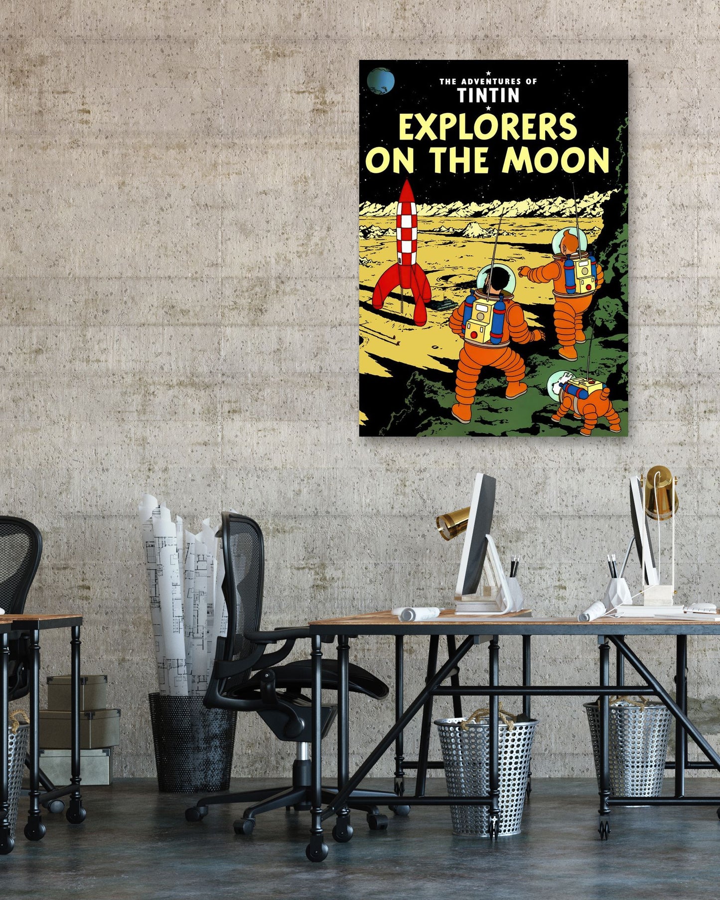 Tintin Explorers on the Moon - @CupSturt