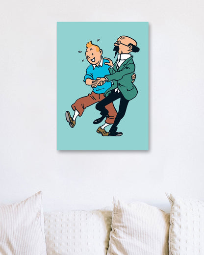 Tintin and Profesor - @CupSturt