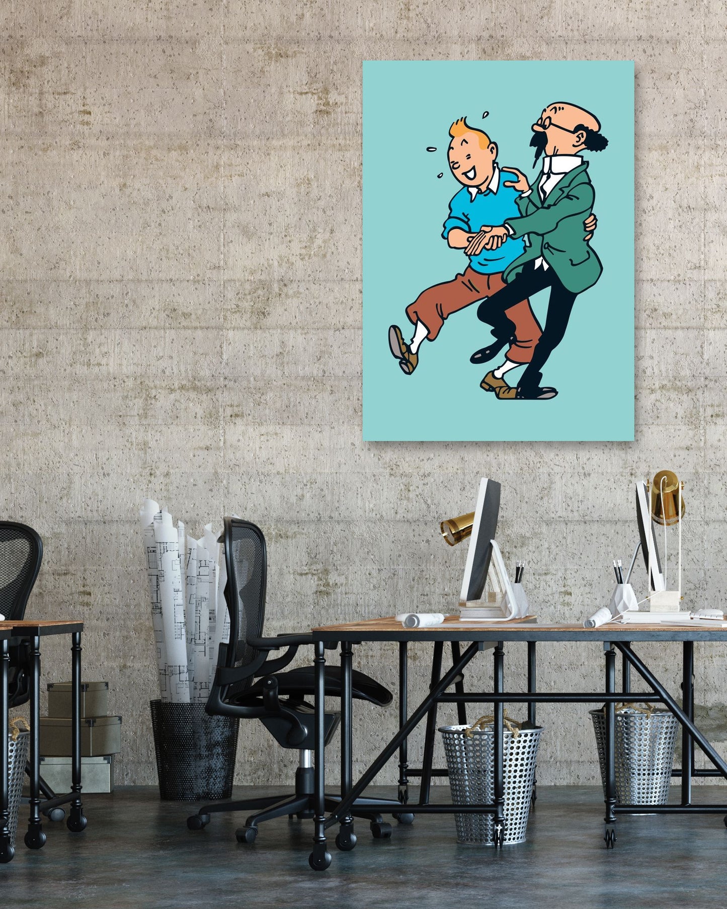 Tintin and Profesor - @CupSturt