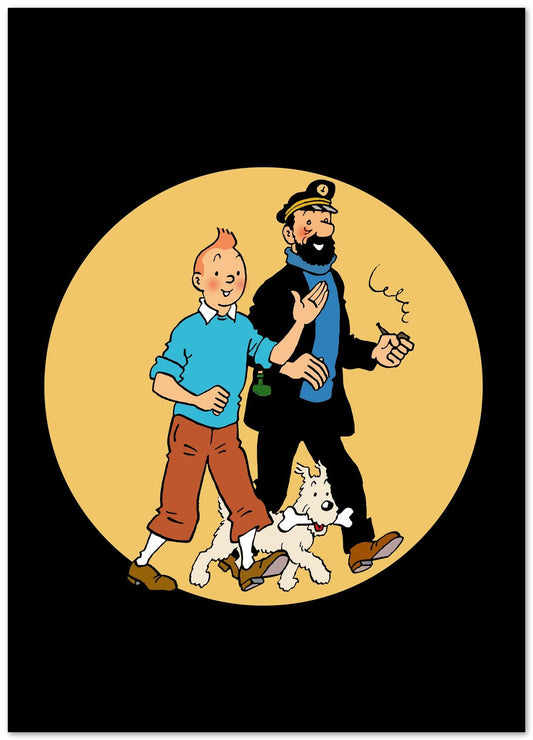 tintin and captain haddock - @SETYANUGRAHA