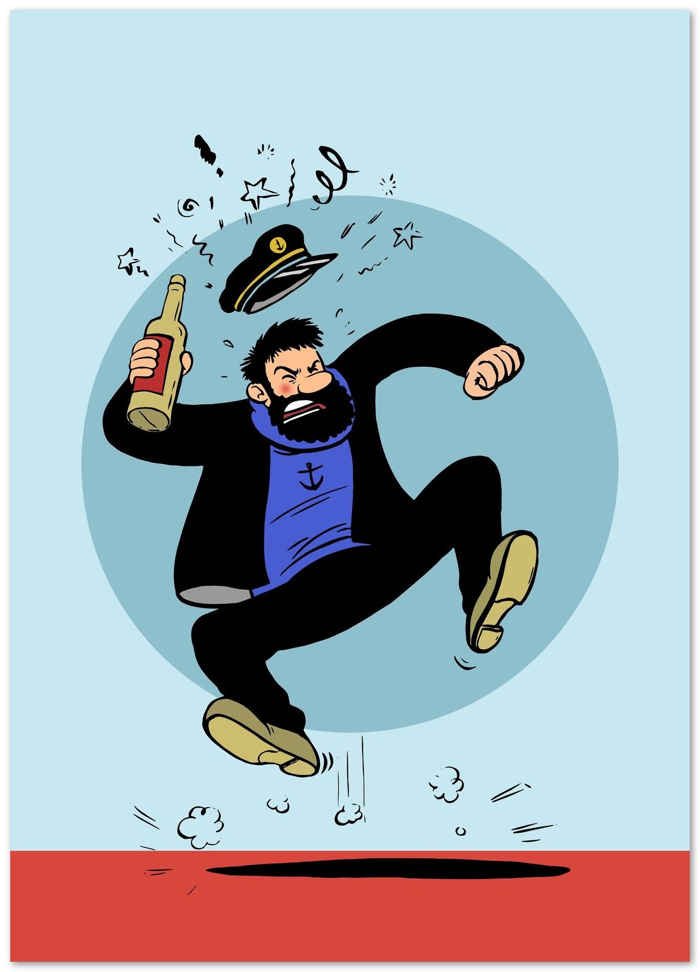 captain haddock lost control tintin - @SETYANUGRAHA