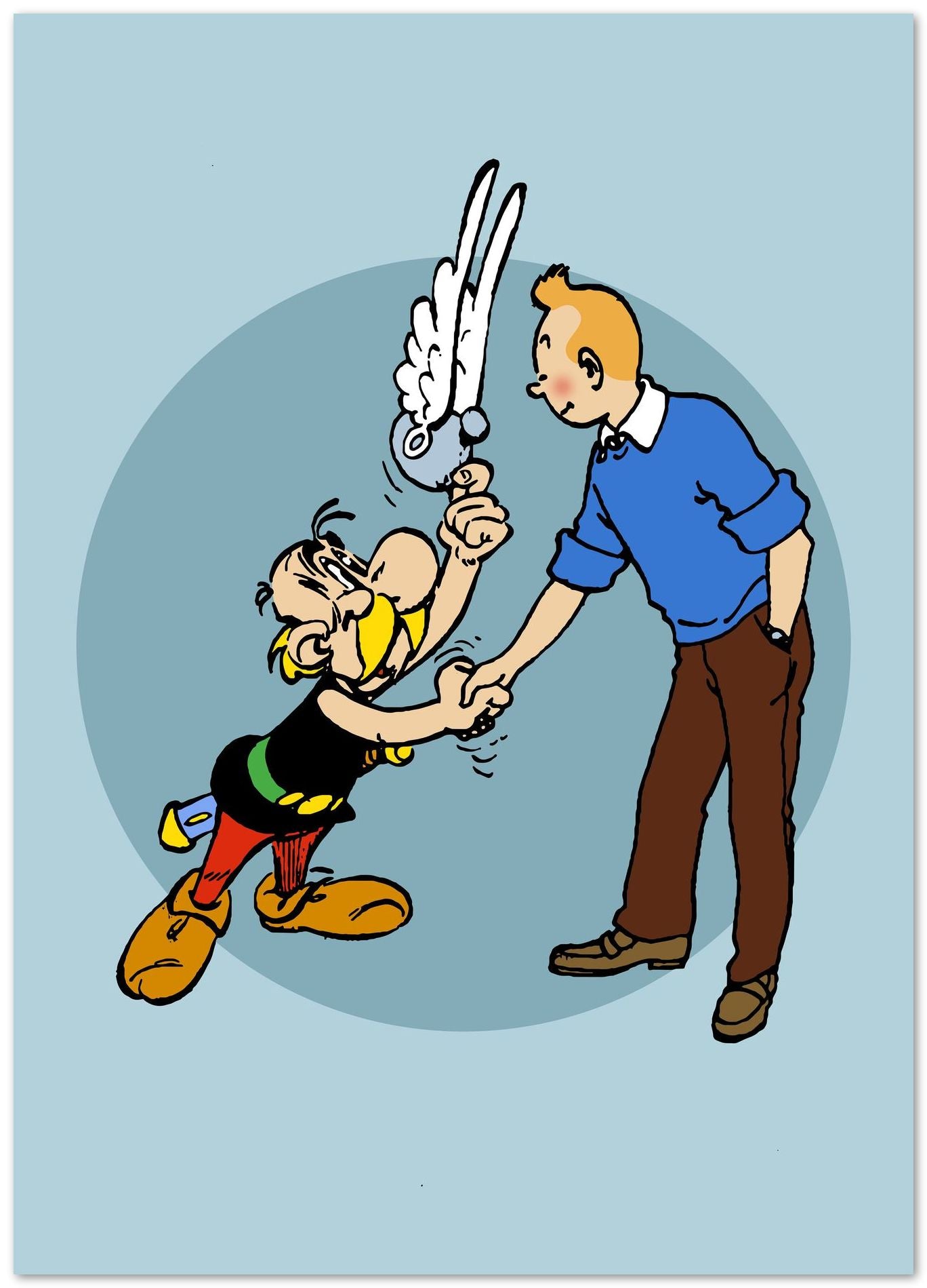 tintin meet asterix - @SETYANUGRAHA