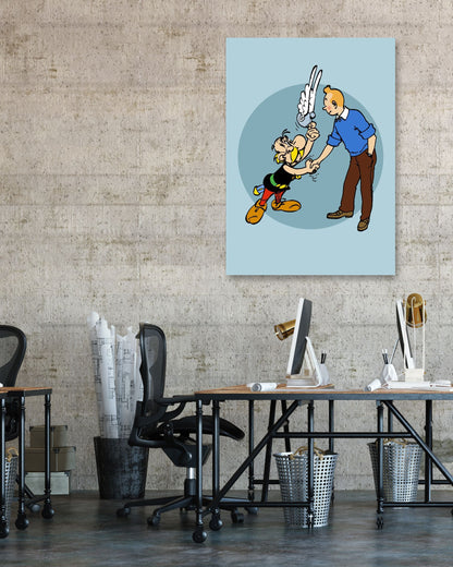 tintin meet asterix - @SETYANUGRAHA