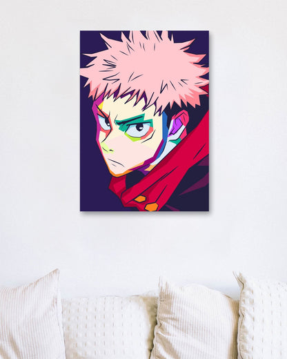 Itadori Jujutsu Kaisen pop art - @FadilRamadhan