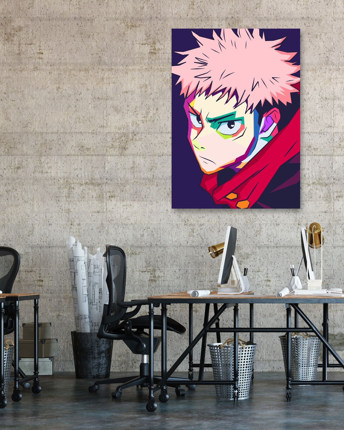 Itadori Jujutsu Kaisen pop art - @FadilRamadhan